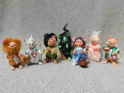 Annalee 7 Piece Set of Wizard Of Oz Mouse Dolls IN EXCELLENT CONDITION!!!