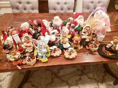 Annalee Anna Lee Collectible Doll Set Mobilitee Christmas Fall Easter WHOLE LOT!