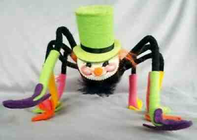 Annalee 91 Hanging Spider with coil to dangle from Halloween Top Hat