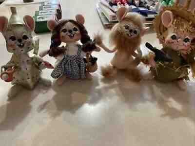 Annalee StoryBook Mice â??Wizard of Ozâ? - Complete Set - 2003 - NIB