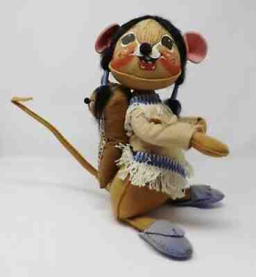 1987 12" Annalee Mouse Indian Woman w/ Papoose