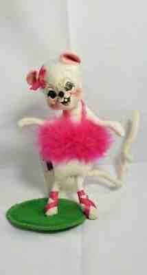 Rare Annalee Mobilite 7.5" Ballerina White Mouse 2000-2001 HTF Collectable Doll