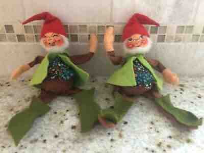 Vintage Annalee pair of Elves