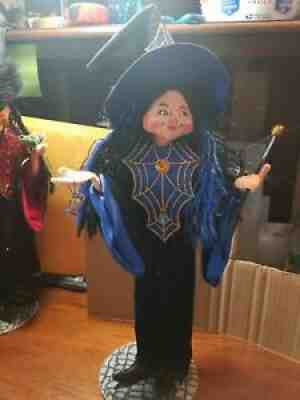 Annalee Halloween 2007 Casting a Spell Witch Blue Rare