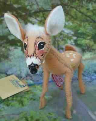 Vintage Annalee Dolls 5" Spotted Fawn Deer Fuzzy & Bendable 1995 New with Tags