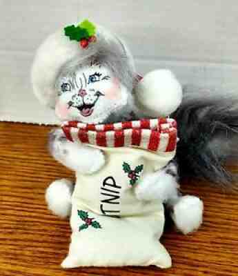 Annalee Collection 2011 Happy Kitty Cat Fluffy Tail w/Cat nip Christmas DÃ©cor