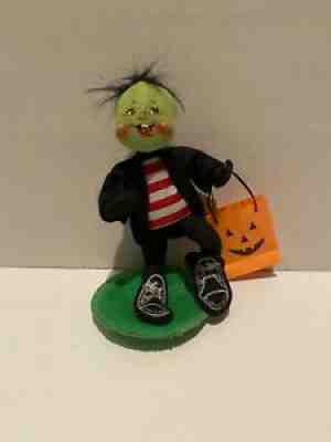 VINTAGE ANNALEE 7" DOLL HALLOWEEN TRICK OR TREAT FRANKENSTEIN KID 1996