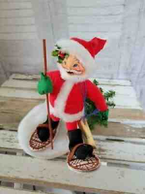 Annalee Santa snowshoes tree 1994 Xmas vintage holiday home decor