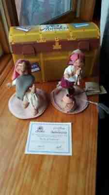 ANNALEE Dolls of The World #1 India ~ Sunil & Samrita ~ Box & COA ~ USA '97