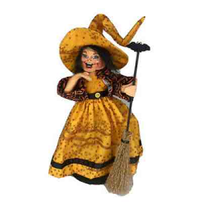 Annalee Dolls 9" Midnight Flying Witch New With Tag Hand Painted 2018 Halloween