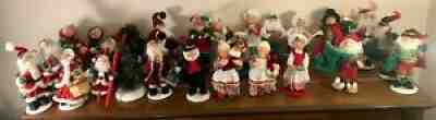 21 Annalee Christmas Dolls - Santa & Mrs. Claus (Small) - Great Condition