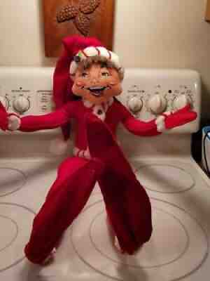 2008 Annalee 30" Red Peppermint Twist Elf 502908 #2