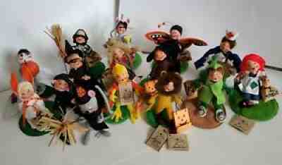 Lot of (15) Annalee Dolls - Halloween Trick or Treat Costumes - 80's 90's