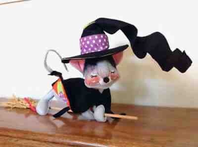 Vintage 1965 Annalee Mobilitee Doll LARGE Flying Mouse Witch Halloween 13" - 30"