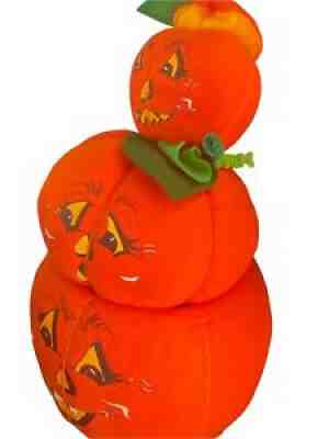 2002 Annalee Dolls 17â? Stackable Pumpkins Candy Jar Halloween Decoration