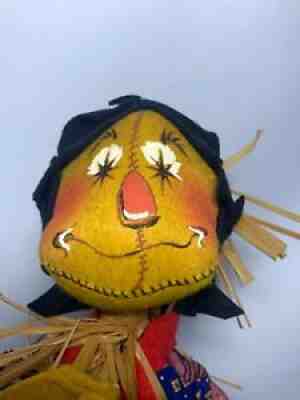 Vintage 1971 ANNALEE Mobilitee SCARECROW DOLL 18â? Thanksgiving FALL DÃ©cor