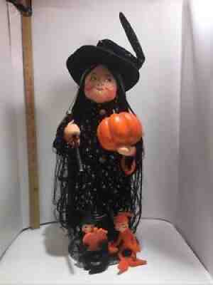 Annalee Halloween 25â? Good Witch and 2 Annalee Halloween Shelf Sitters Lot