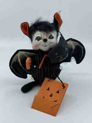 Annalee Halloween Trick Or Treater Mouse With Vampire Bat Costume And Mask -2005