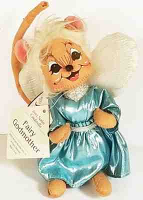 ANNALEE 2002 series Cinderella 7" FAIRY GODMOTHER Storybook Mice MACYS exclusive