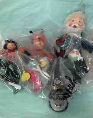 Annalee Lot Pirate, Old Santa, Skull, Witch, Walrus, Bat & Devil