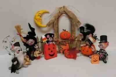 Annalee Halloween Mouse 94 95 96 97, 2014 bag of treats, Goblins gate, pumpkin