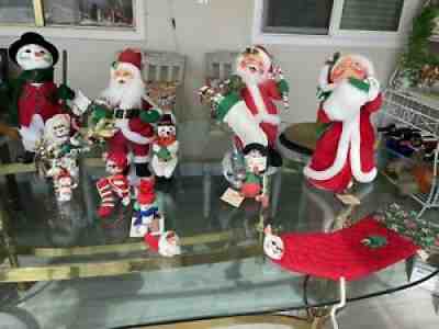 Lot of 11 Vintage Christmas anna Lee dolls