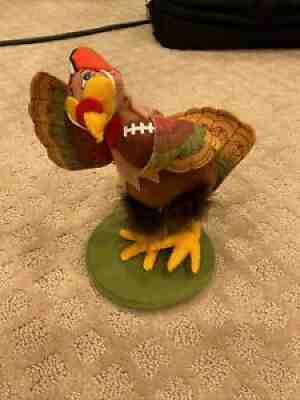 Annalee 10 in Kickoff Turkey Football New Tags Hand Painted Fall Thanksgiving
