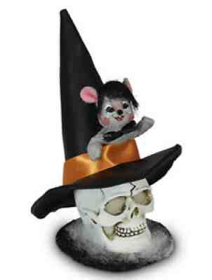 ANNALEE 2020 HALLOWEEN Decor "WITCH'S SKULL MOUSE" 3" #310220 NWT