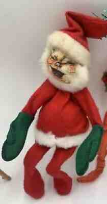 For jubr_9463 Annalee Mobilitee Dolls1962 Small SANTA Vintage