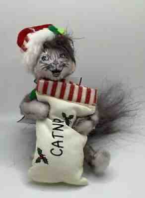 2011 Annalee Doll 4â? Christmas Shimmermint Catnip Kitty Cat 750411