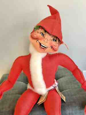 Rare 30â? Large Annalee Red Elf Red Vintage Open Eyes 1996 EXCELLENT CONDITION
