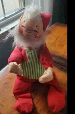 Vintage Mobility Annalee Christmas Elf Pixie Felted 1963 Red Dreaming Large 20"