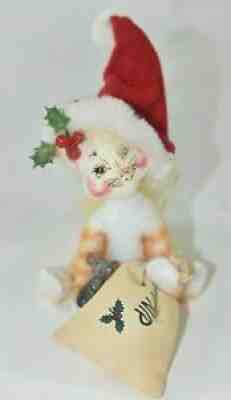 Annalee 4" Christmas 2002 Orange Ginger Tabby Cat Catnip for 2 Mouse 808802