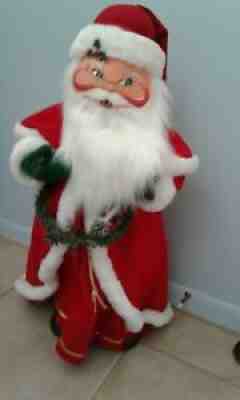 2004-AnnaLee Mobilitee Doll Vintage Large Christmas Yuletide Mr. Santa 32 Inch