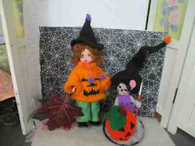 MADAME ALEXANDER 8" HALLOWEEN HAIR WENDY w ANNALEE MOUSE ARTIST-CLUB DISPLAY