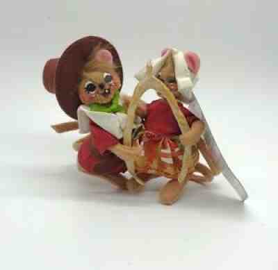 2016 Annalee FALL THANKSGIVING "WISHBONE MOUSE COUPLE" 5" #350116 NWT