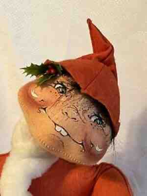 ANNALEE MOBILITEE VINTAGE 1988 POSABLE 44" LARGE CHRISTMAS BUCK TOOTH ELF