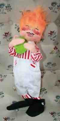 17" Vintage Christmas Lollipop Child Display Annalee Doll Hand Sewn 1971 #2