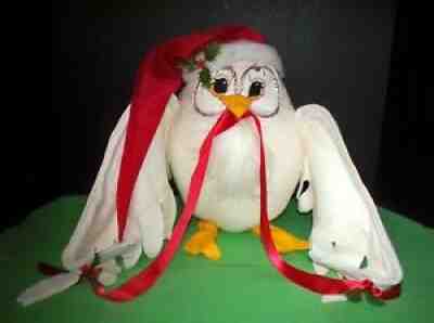 Annalee Mobiltee Figural Owl Christmas Felt Doll Stocking Cap 13" Tall Big One