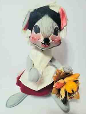 ANNALEE MOBILITEE DOLLS FLAWLESS 13" THANKSGIVING PILGRIM MICE 1964/81 RARE DOLL