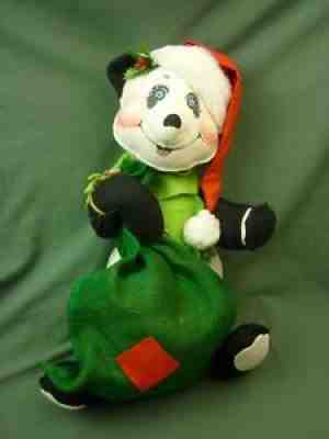 Annalee Dolls 20" Christmas Panda 1983 AL154