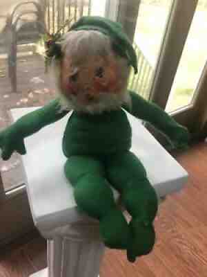 Annalee Vintage Doll - Green Gnome Elf - 1962 !