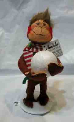 NWT2011 Annalee 6" Shimmermint Monkey with Snowball 751311