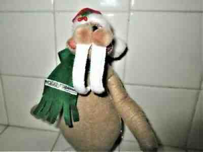 ANNALEE CHRISTMAS SILVER SPARKLE WALRUS BRAND NEW TAGS