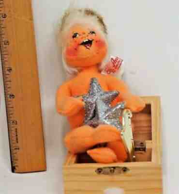 Annalee Angel Heavenly Treasures 7" Doll Harp + Star Use as Ornament
