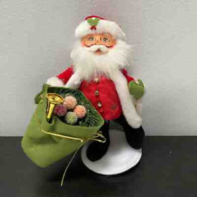 Annalee Christmas Delights Santa Holding Bag wiht French Horn 9" Doll 400512