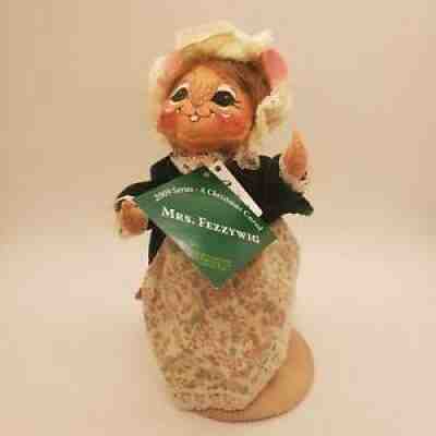 2009 New Annalee Christmas Carol Dickens Mrs. Fezzywig Storybook Mice Doll