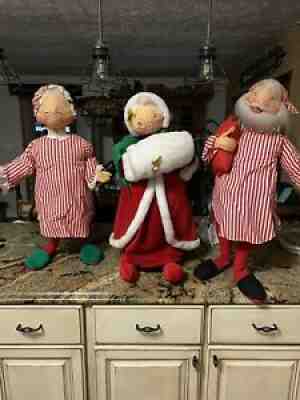 Vintage AnnaLee Christmas Dolls Xtra Large Set of 3