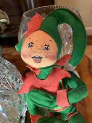 AnnaLee Christmas Doll 97 Sitting Elf