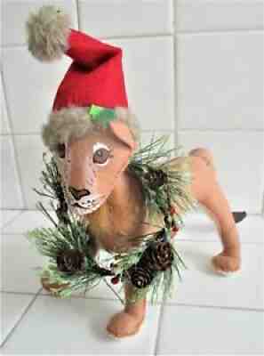 ANNALEE CHRISTMAS RUSTIC LION & WREATH BRAND NEW